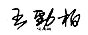 朱锡荣王劲柏草书个性签名怎么写