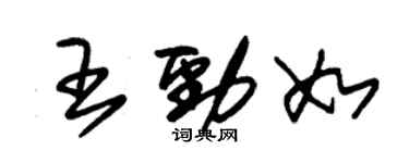 朱锡荣王劲如草书个性签名怎么写