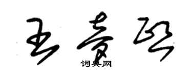 朱锡荣王梦熙草书个性签名怎么写
