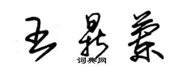朱锡荣王鼎兰草书个性签名怎么写