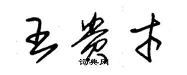 朱锡荣王贵才草书个性签名怎么写