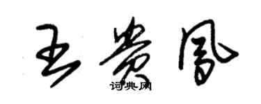 朱锡荣王贵凤草书个性签名怎么写