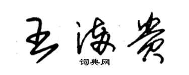 朱锡荣王满贵草书个性签名怎么写