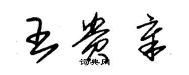 朱锡荣王贵章草书个性签名怎么写