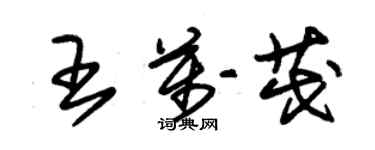 朱锡荣王万茂草书个性签名怎么写