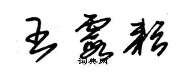 朱锡荣王霞耘草书个性签名怎么写
