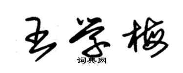 朱锡荣王学梅草书个性签名怎么写