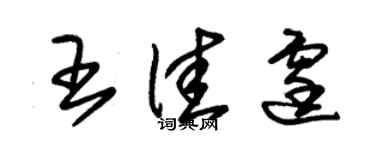 朱锡荣王佳霆草书个性签名怎么写