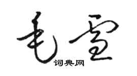 骆恒光毛雪草书个性签名怎么写