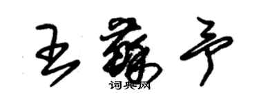朱锡荣王苏予草书个性签名怎么写