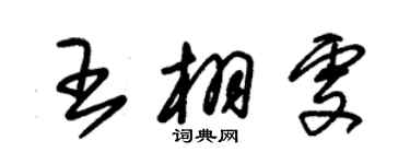 朱锡荣王栩雯草书个性签名怎么写
