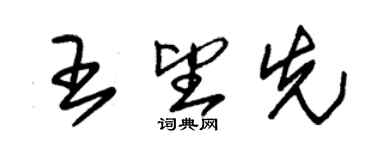 朱锡荣王望先草书个性签名怎么写