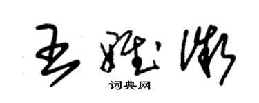 朱锡荣王雅微草书个性签名怎么写