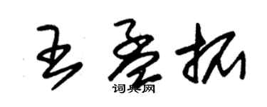 朱锡荣王孟拓草书个性签名怎么写