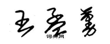 朱锡荣王孟蔓草书个性签名怎么写