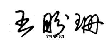 朱锡荣王盼珊草书个性签名怎么写