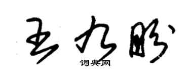 朱锡荣王九盼草书个性签名怎么写