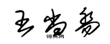 朱锡荣王尚乔草书个性签名怎么写