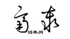 曾庆福齐秦草书个性签名怎么写