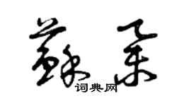 曾庆福苏举草书个性签名怎么写