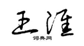 曾庆福王淮草书个性签名怎么写