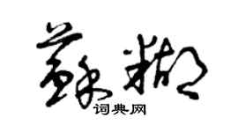 曾庆福苏糊草书个性签名怎么写