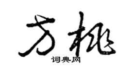 曾庆福方桃草书个性签名怎么写