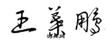 曾庆福王叶鹏草书个性签名怎么写