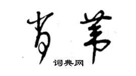 曾庆福肖苇草书个性签名怎么写