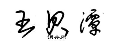 朱锡荣王贝潭草书个性签名怎么写