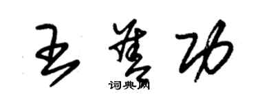 朱锡荣王善功草书个性签名怎么写