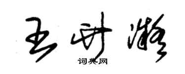 朱锡荣王竹凝草书个性签名怎么写