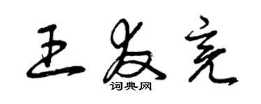 曾庆福王友亮草书个性签名怎么写