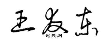 曾庆福王友东草书个性签名怎么写