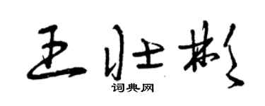 曾庆福王壮彬草书个性签名怎么写