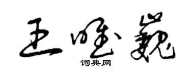 曾庆福王唯巍草书个性签名怎么写