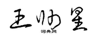 曾庆福王帅星草书个性签名怎么写