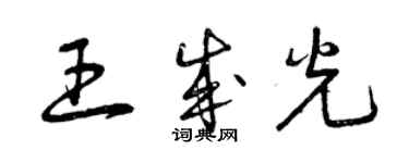 曾庆福王成光草书个性签名怎么写