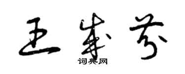 曾庆福王成芬草书个性签名怎么写