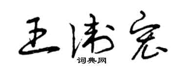 曾庆福王卫宏草书个性签名怎么写