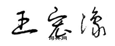 曾庆福王宏豫草书个性签名怎么写