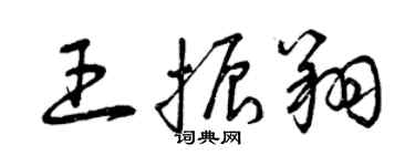 曾庆福王振翔草书个性签名怎么写