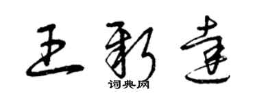 曾庆福王新达草书个性签名怎么写