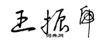 曾庆福王振虎草书个性签名怎么写
