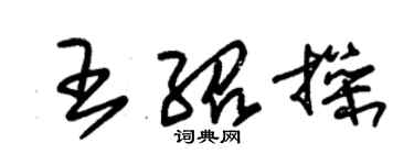 朱锡荣王绍操草书个性签名怎么写
