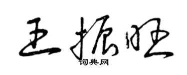 曾庆福王振旺草书个性签名怎么写