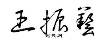 曾庆福王振艺草书个性签名怎么写