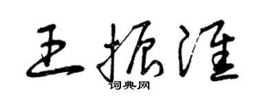 曾庆福王振淮草书个性签名怎么写