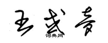 朱锡荣王或梦草书个性签名怎么写