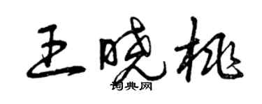曾庆福王晓桃草书个性签名怎么写